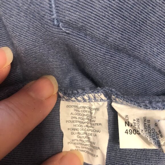 Blue Velour Hoodie Jacket by Jones New York - size 2X - Picture 11 of 12